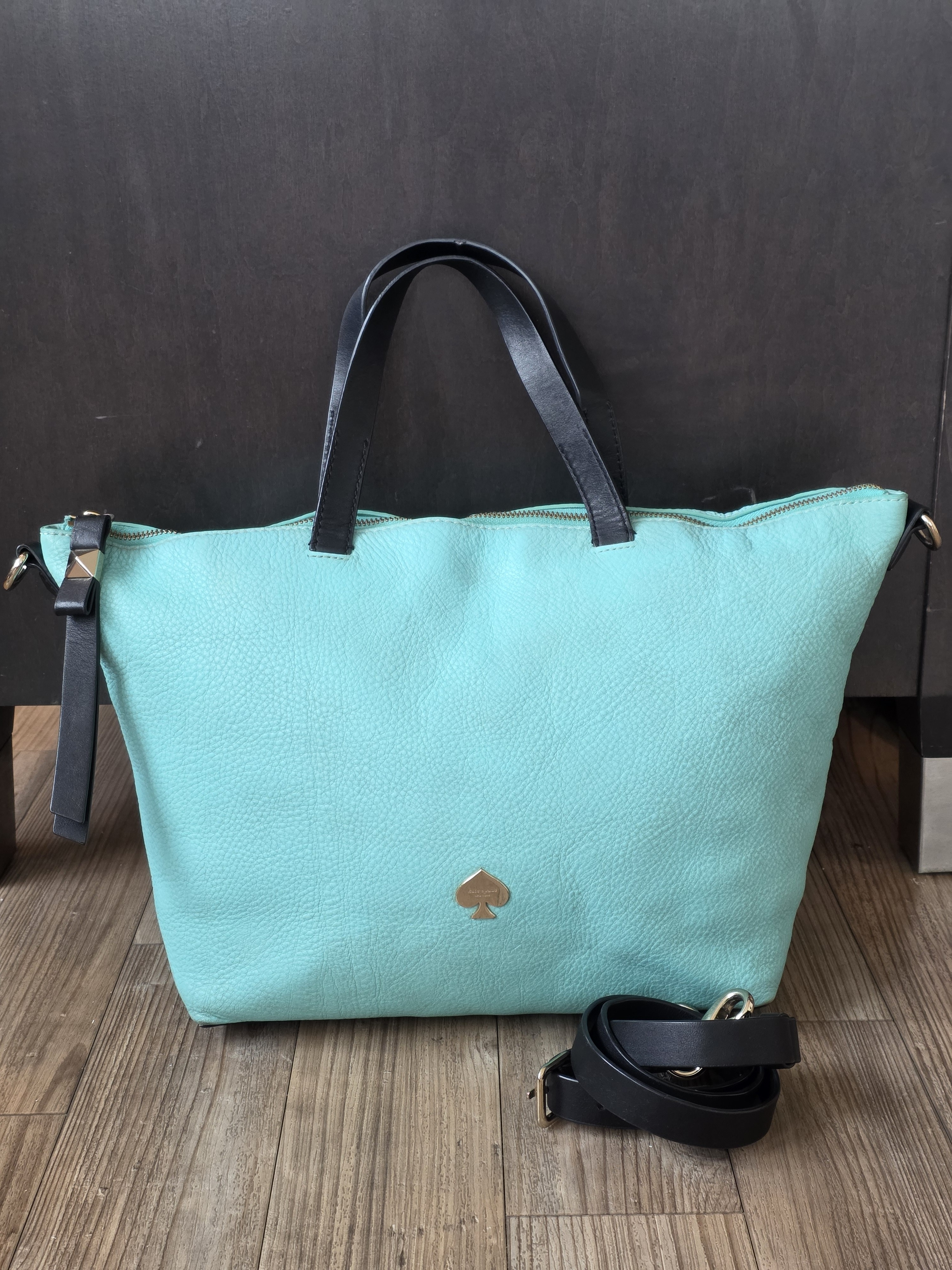 Kate Spade Aqua Shade Leather Tote Bag